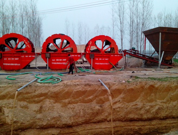 日產1500噸石粉洗砂機生產線